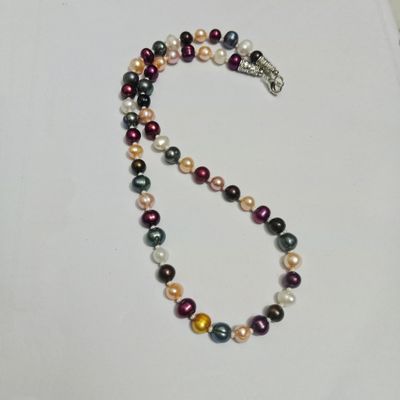 pearl Multicolor one layer necklace_img_0