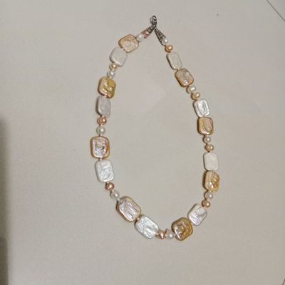 Mother pearl one layer necklace for women_img_0
