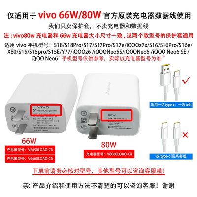 iQOO/Vivo 66w/80w data cable charger protective cover for all models iqoo z9turbo_img_1
