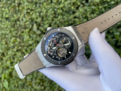 Hublot Automatic Grey Belt - Silver & Black Body_img_0