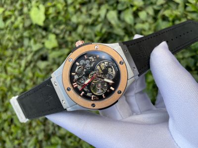 Hublot Automatic Black Belt - Silver & RG Body_img_0