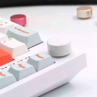 Feker Metal Knob - Flat Round - White_img_1