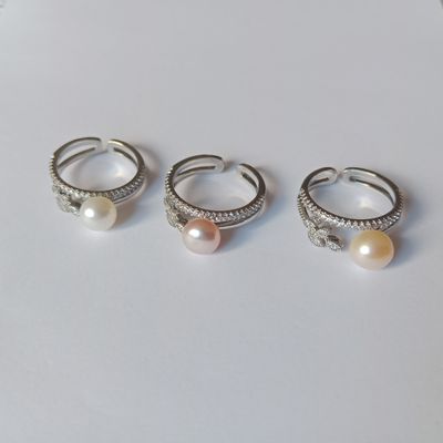 pearl Adjustable finger ring_img_0