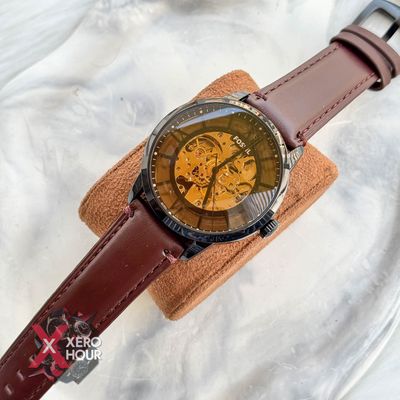 Fossil Auto movement | Transparent | Dark Brown_img_0
