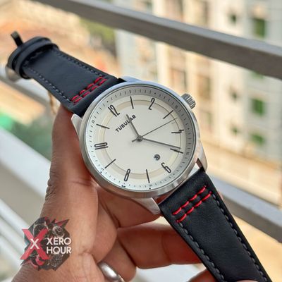 Tubular Classic Plain | Black RED Stitches_img_3