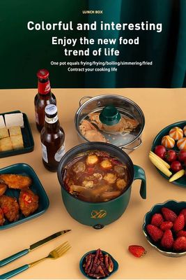 YN Electric Cooking Pot Double Deck–18cm – Green Color ._img_1