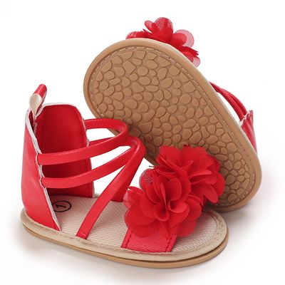 Baby Girls Anti Slip Sole Flower High Neck Sandals ( 6-18 months)_img_2
