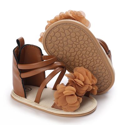 Baby Girls Anti Slip Sole Flower High Neck Sandals ( 6-18 months)_img_5