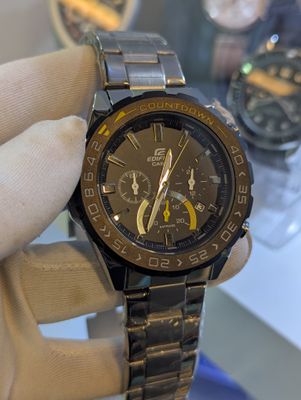 Edifice Silver Belt Black Dial AA_img_0