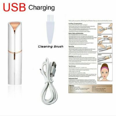 Ladies Hair Trimmer Rechargeable Face Hair Removal Women Painless Facial Hair Remover Ladies Trimmer Shaver Razor Machine - FLWWT_img_8
