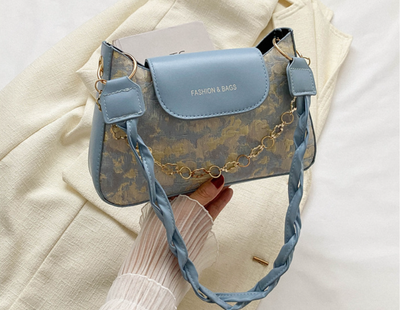Temperament woven shoulder bag_img_1