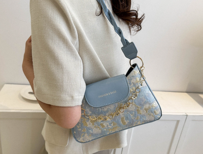 Temperament woven shoulder bag_img_5