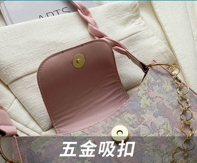 Temperament woven shoulder bag_img_9