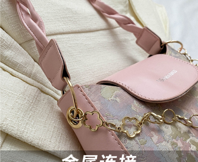 Temperament woven shoulder bag_img_10