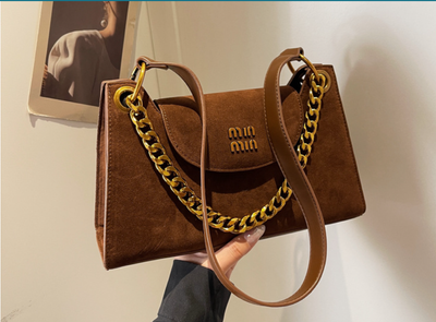 Premium Suede frosted underarm small bag_img_4