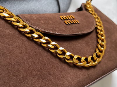 Premium Suede frosted underarm small bag_img_7