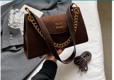Premium Suede frosted underarm small bag_img_12