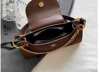 Premium Suede frosted underarm small bag_img_14