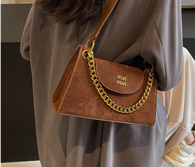 Premium Suede frosted underarm small bag_img_18