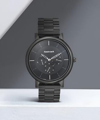 Fastrack Black Exclusive Analog Watch  - For Men_img_0
