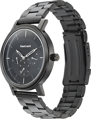 Fastrack Black Exclusive Analog Watch  - For Men_img_4