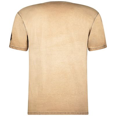 V-neck T-shirt Beige Beige_img_3