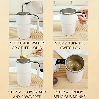 Automatic Magnetic Stirring Cup – Effortless Mixing, Café-Style Drinks at Home_img_2