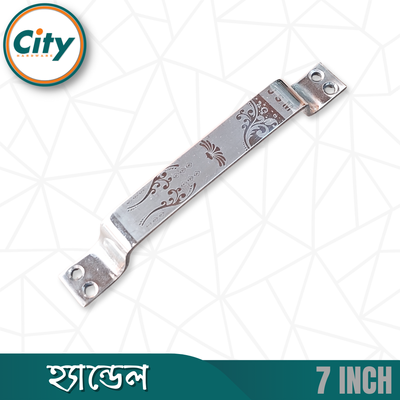 ৬ ইঞ্চি ডোর হ্যান্ডেল স্টেইনলেস স্টিল শিট হ্যান্ডেল লেজার প্রিন্ট করা দরজার হাতল_img_4