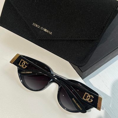 Dolce & Gabbana Women's Black and Gold Sunglasses(SUN149)_img_1