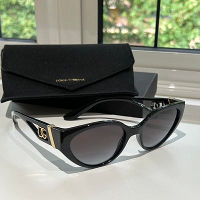 Dolce & Gabbana Women's Black and Gold Sunglasses(SUN149)_img_2