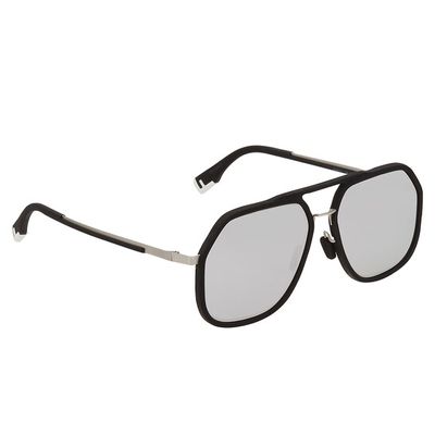 FENDI  SUNGLASSES -BLACK & SILVER FE40041U02C 55 17 (SUN161)_img_2