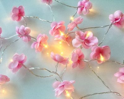 Kat Golap string light / wood rose fairy light_img_0