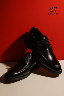 Velor Premium Leather Shoe(Black)_img_3