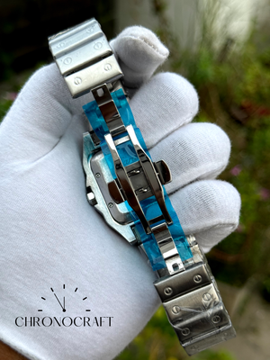 Santos De Cartier Sweep movement Green Dial AA_img_3