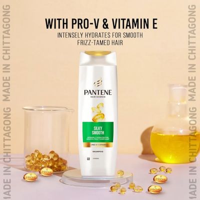 Pantene Silky Smooth Shampoo with Pro-V & Vitamin E 340 ml_img_2
