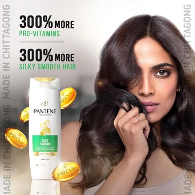 Pantene Silky Smooth Shampoo with Pro-V & Vitamin E 340 ml_img_6