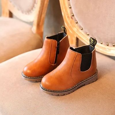 Kids Leather High Neck Stylish Winter Short Boot Shoes (3–5 Years) for yours ANGEL_img_2