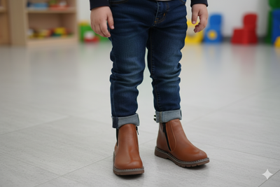 Kids Leather High Neck Stylish Winter Short Boot Shoes (3–5 Years) for yours ANGEL_img_3