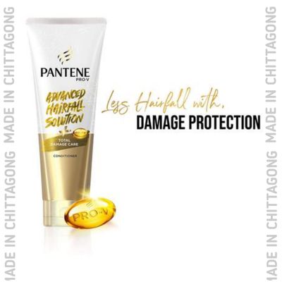Pantene Advanced Hair Fall Solution Anti - Hair Fall Total Damage Care Conditioner for Women 200 ML_img_2