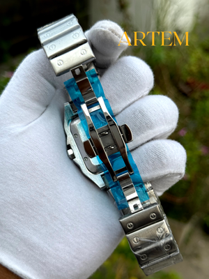 Santos De Cartier Sweep Movement Brown Dial AA_img_3