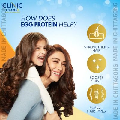Clinic Plus Strength & Shine With Egg Protein Shampoo, 175 ml_img_2