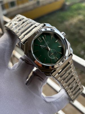 Bvlgari 60Sec Glossy Green Dial Silver CH_img_0