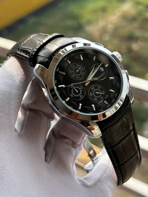 Tissot Chrono Black Dial Brown Belt_img_0