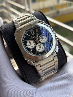Bvlgari Chain Black Plain Dial White Sub_img_0