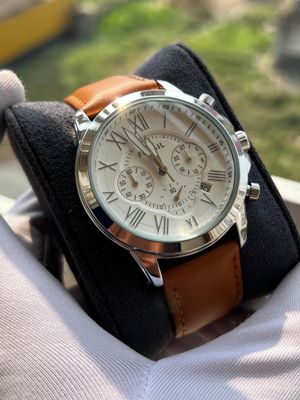 Fossil Q Mustard Belt Silver Case White Dial_img_0