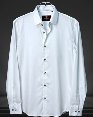 Classic White Solid Shirt – Premium Cotton_img_1