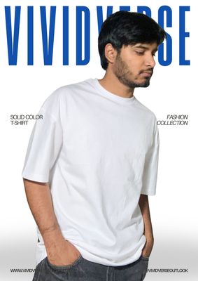 DROP SHOULDER | REGULAR T-Shirt (white)_img_0