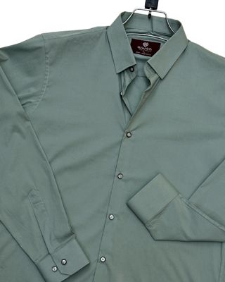 Men’s Sage Green Solid Shirt_img_0