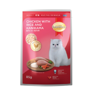 SmartHeart Adult Cat Food Chicken With Rice & Kanikama_img_0
