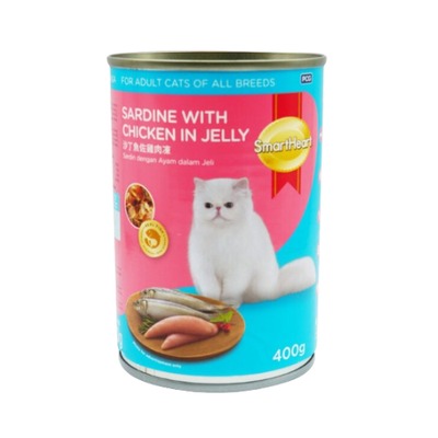 SmartHeart Adult Cat Food Sardine With Chicken Jelly (Can)_img_0